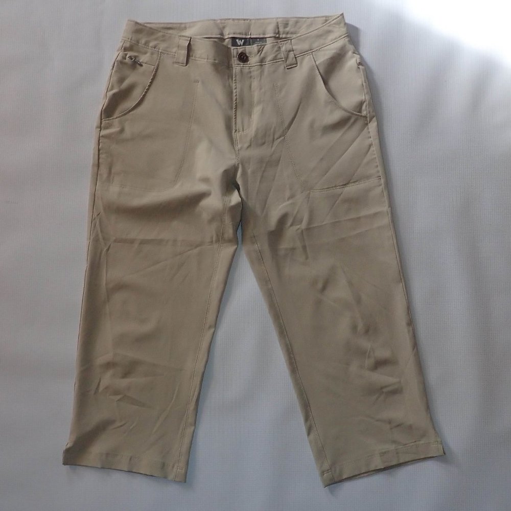 White‎ Sierra Hiking Pants Women 6 Cropped Capri